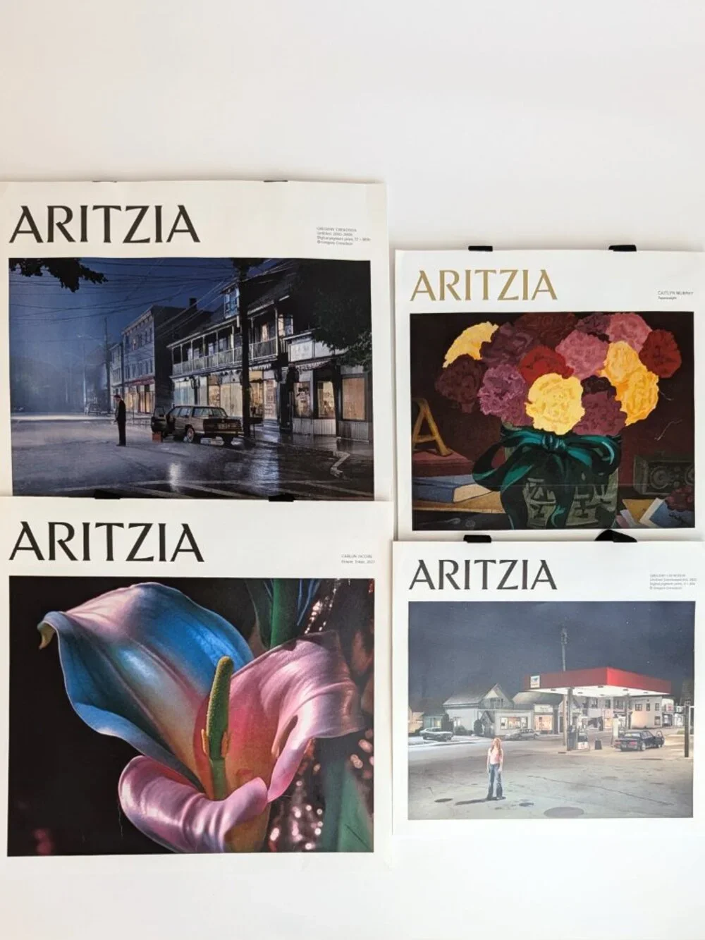Lot of 4 Aritzia Artist Shopping Bags Gregory Crewdson Carlijn Jacobs Murphy